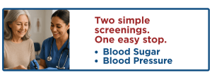 Free Blood Sugar and Blood Pressure Screening Event @ Amberwell Lansing Clinic